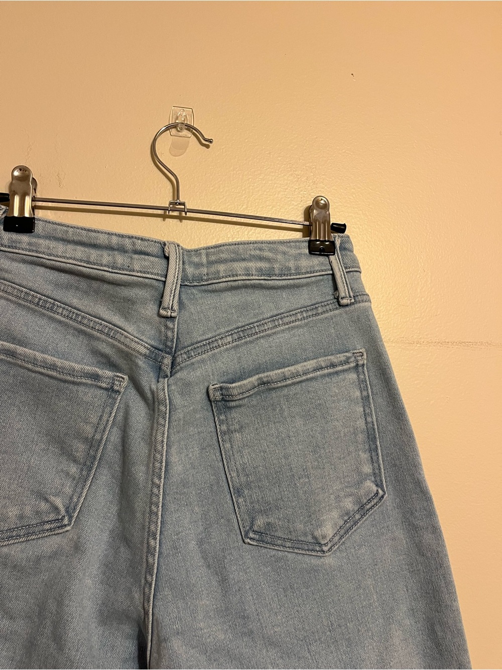 The Patch Pocket Wide Leg High Waist Light Denim (Sold out online!) - Picture 6 of 7